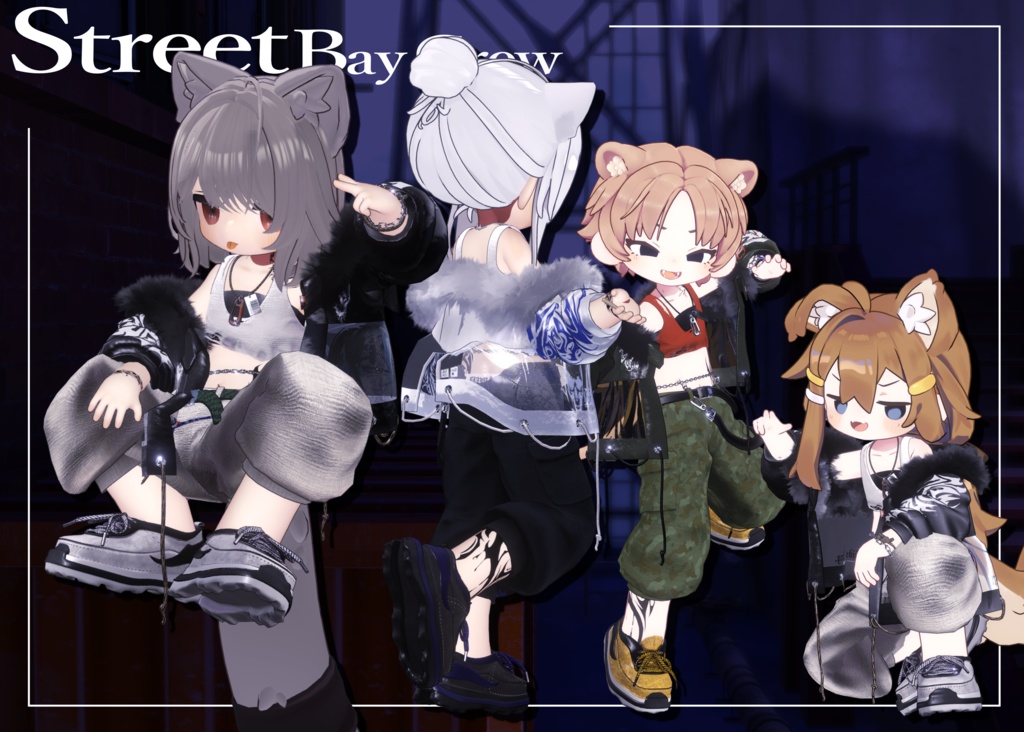 【まめふれんず対応衣装】Street Bay Crew⚓