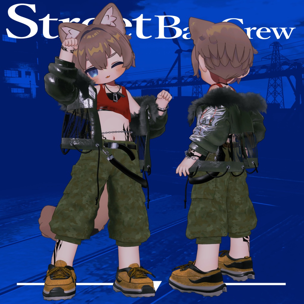 【まめふれんず対応衣装】Street Bay Crew⚓