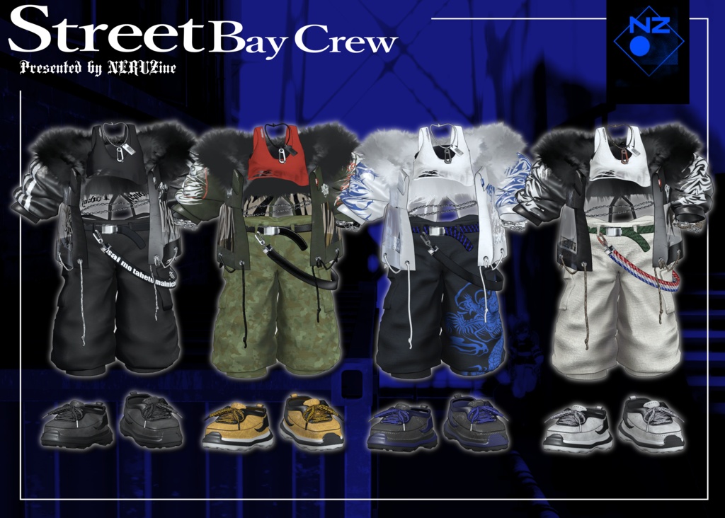 【まめふれんず対応衣装】Street Bay Crew⚓