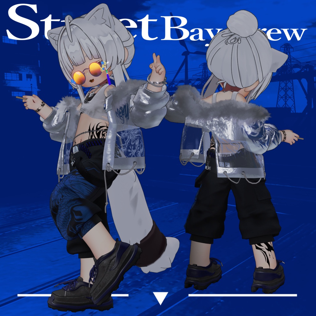【まめふれんず対応衣装】Street Bay Crew⚓
