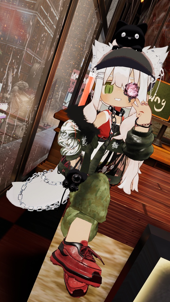 Techno Beast🐺🎧️テクノビースト【獣耳、尻尾、アクセサリー】