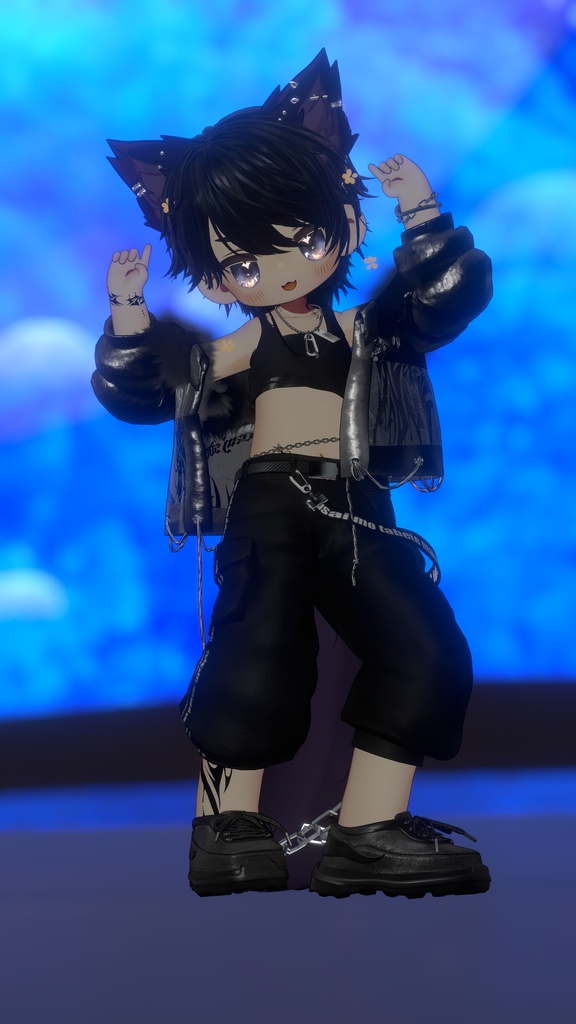 Techno Beast🐺🎧️テクノビースト【獣耳、尻尾、アクセサリー】