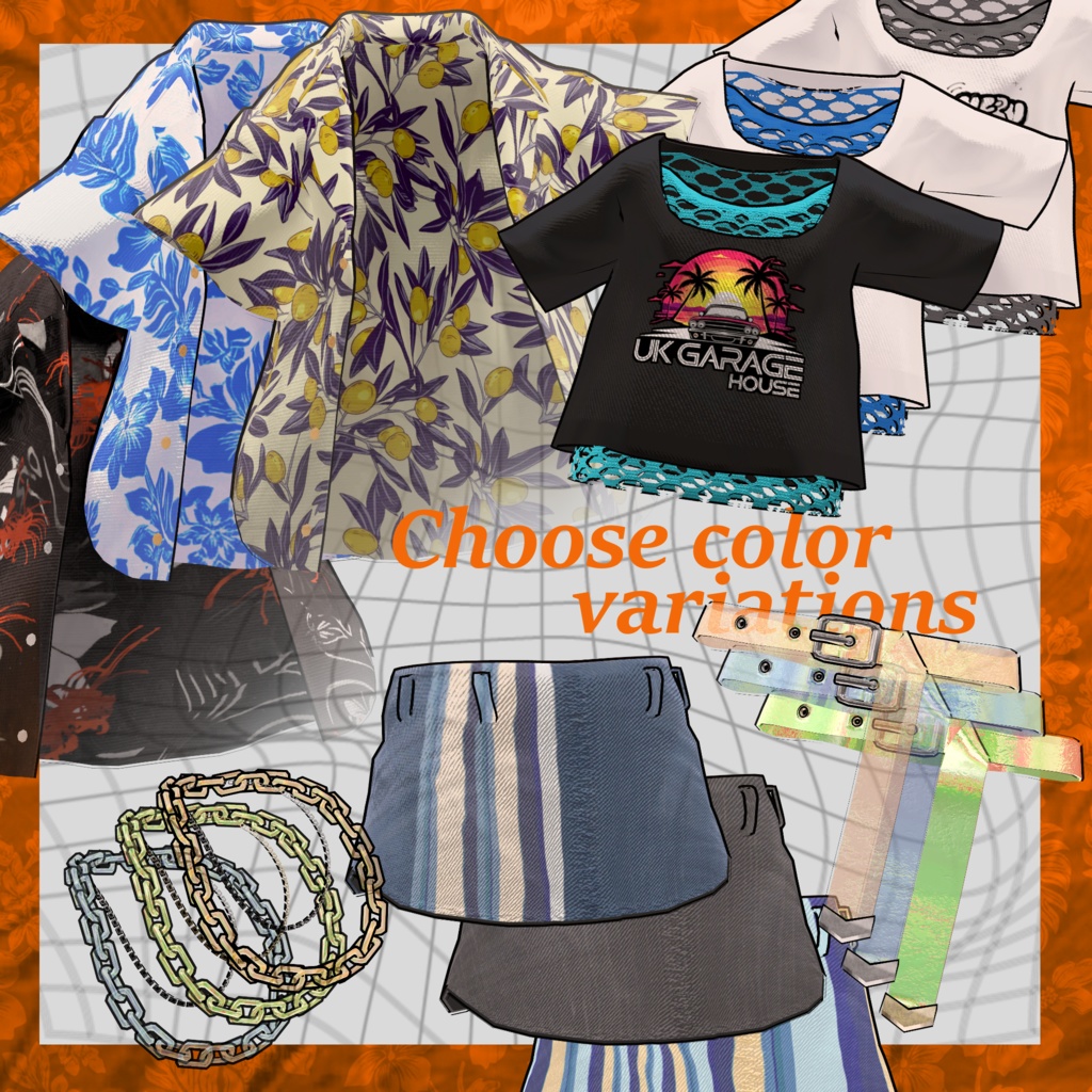 【まめふれんず対応衣装】ArohaCore🌺アロハコア