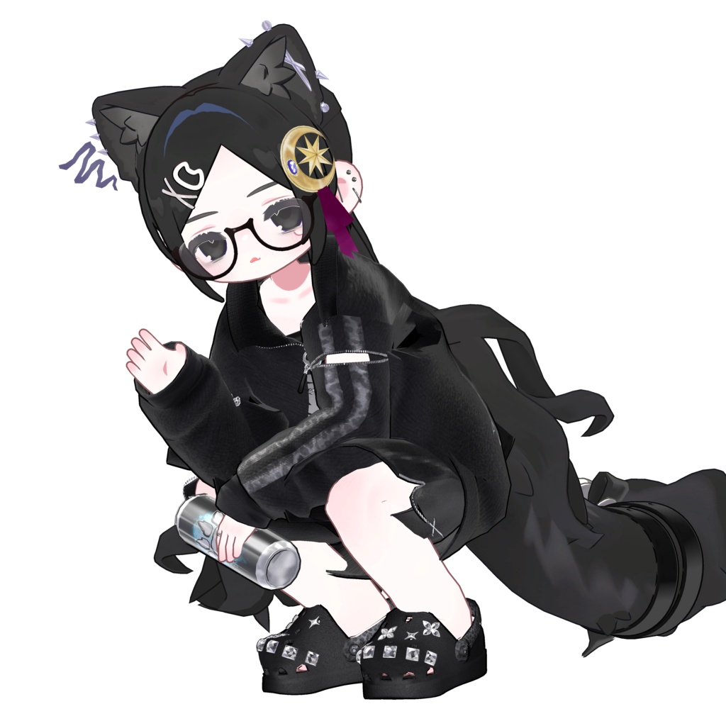 【まめふれんず対応衣装】ゴロンニャゲーミング🎮GoronnyaGaming フルセット (アニメーションギミック+アクセサリー付)