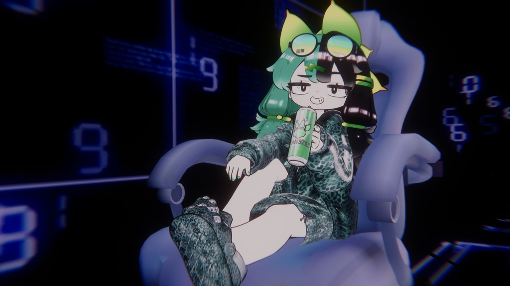 【まめふれんず対応衣装】ゴロンニャゲーミング🎮GoronnyaGaming フルセット (アニメーションギミック+アクセサリー付)