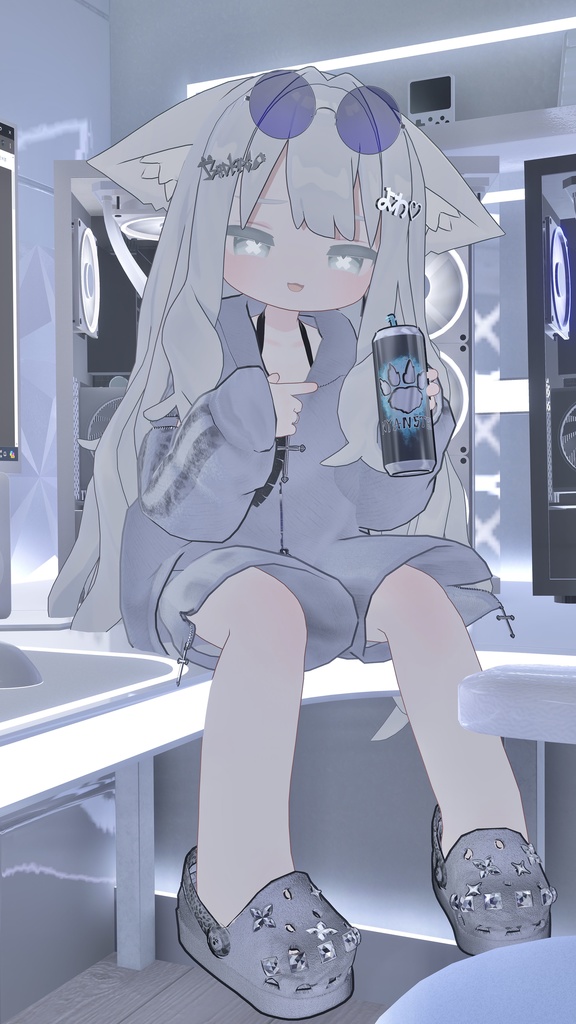 【まめふれんず対応衣装】ゴロンニャゲーミング🎮GoronnyaGaming フルセット (アニメーションギミック+アクセサリー付)