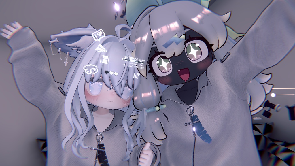 【まめふれんず対応衣装】ゴロンニャゲーミング🎮GoronnyaGaming フルセット (アニメーションギミック+アクセサリー付)