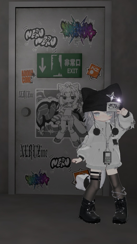 限定SALE✨【3アバター対応衣装】ニャンテックコア❄️NYAN TECH CORE❄️