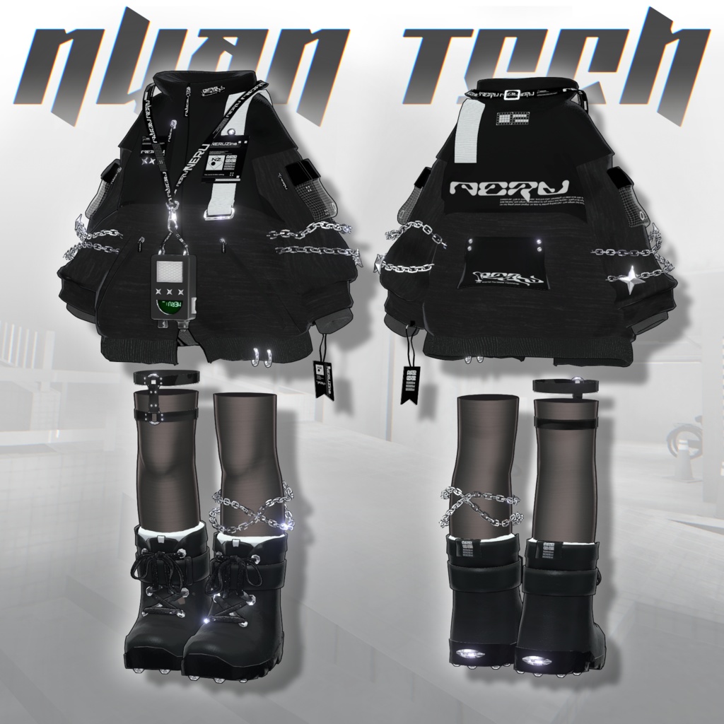 限定SALE✨【3アバター対応衣装】ニャンテックコア❄️NYAN TECH CORE❄️