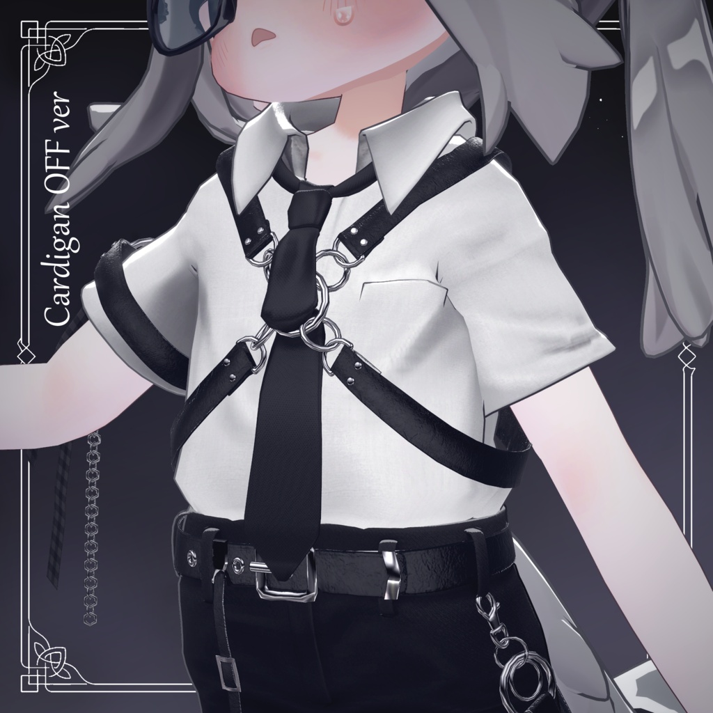 【5素体対応衣装】🐰ナードラビット for school🖊- NerdRabbit for school -【VRChat】