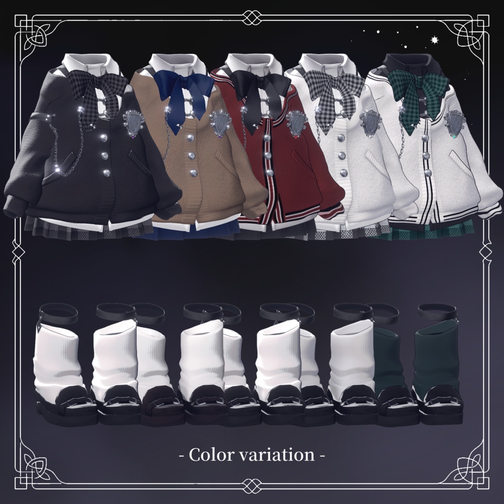 SALE✨【5素体対応衣装】🐰ナードラビット for school🖊- NerdRabbit for school -【VRChat】
