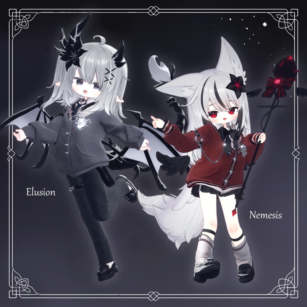 【5素体対応衣装】🐰ナードラビット for school🖊- NerdRabbit for school -【VRChat】