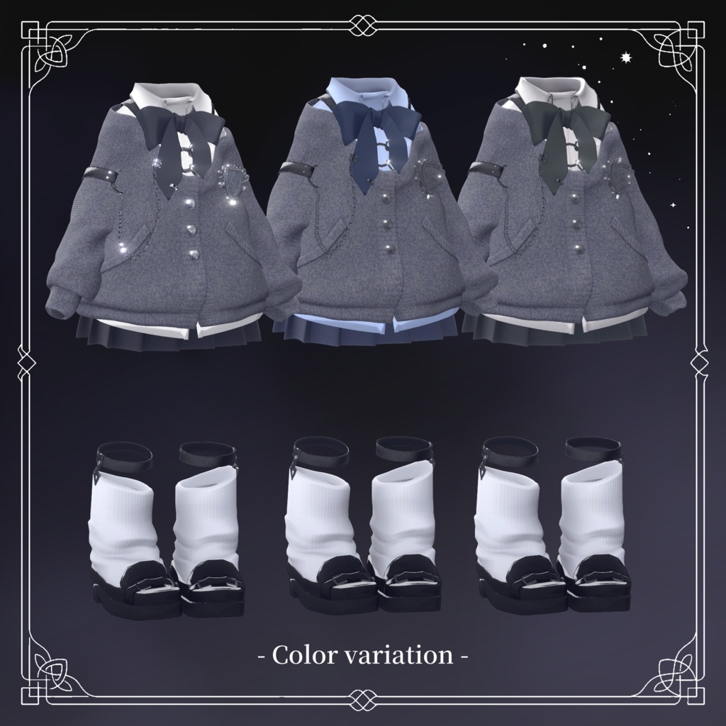 SALE✨【5素体対応衣装】🐰ナードラビット for school🖊- NerdRabbit for school -【VRChat】