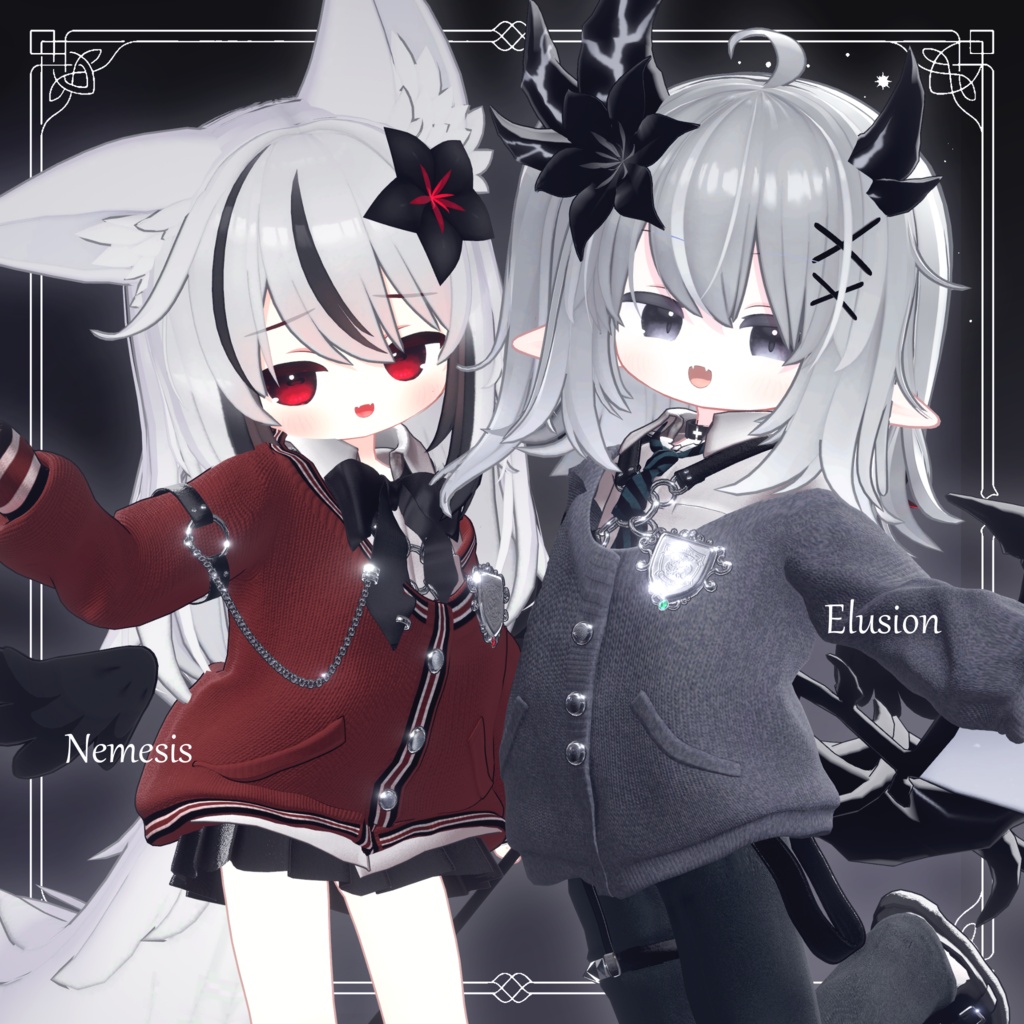 【5素体対応衣装】🐰ナードラビット for school🖊- NerdRabbit for school -【VRChat】