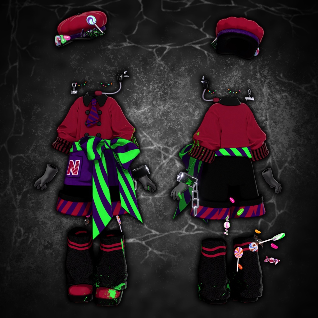 【キプフェル対応衣装】🎃🍭SWEET TOXIC KITCHEN