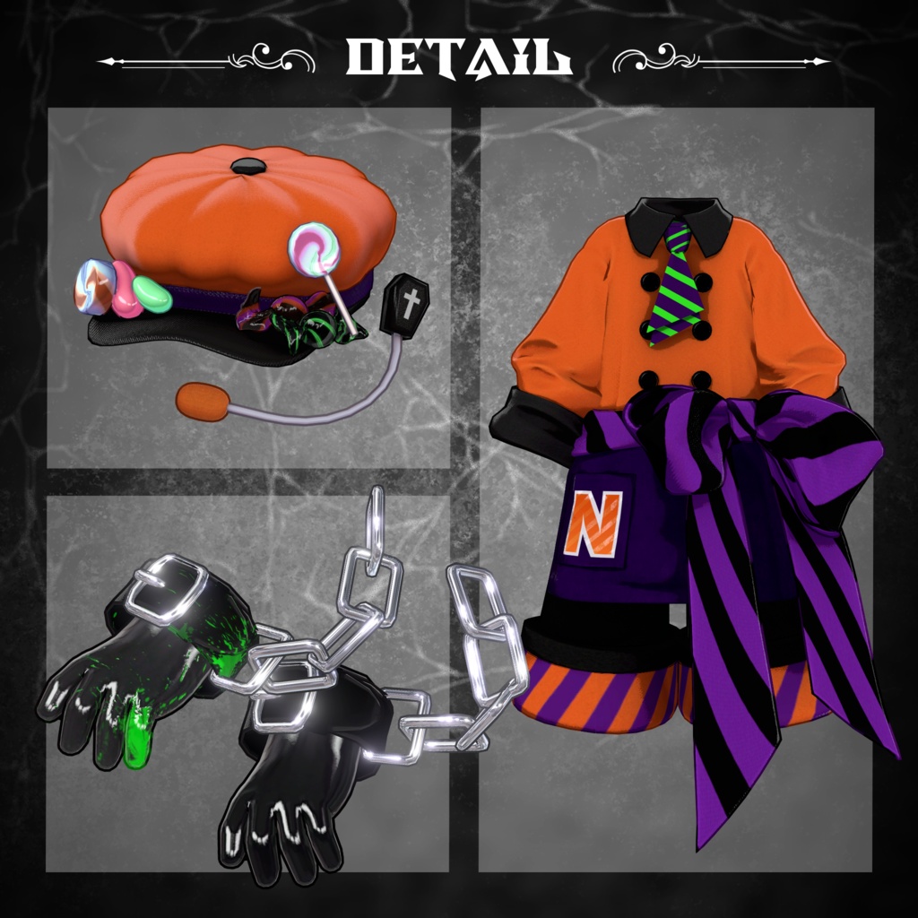 【キプフェル対応衣装】🎃🍭SWEET TOXIC KITCHEN