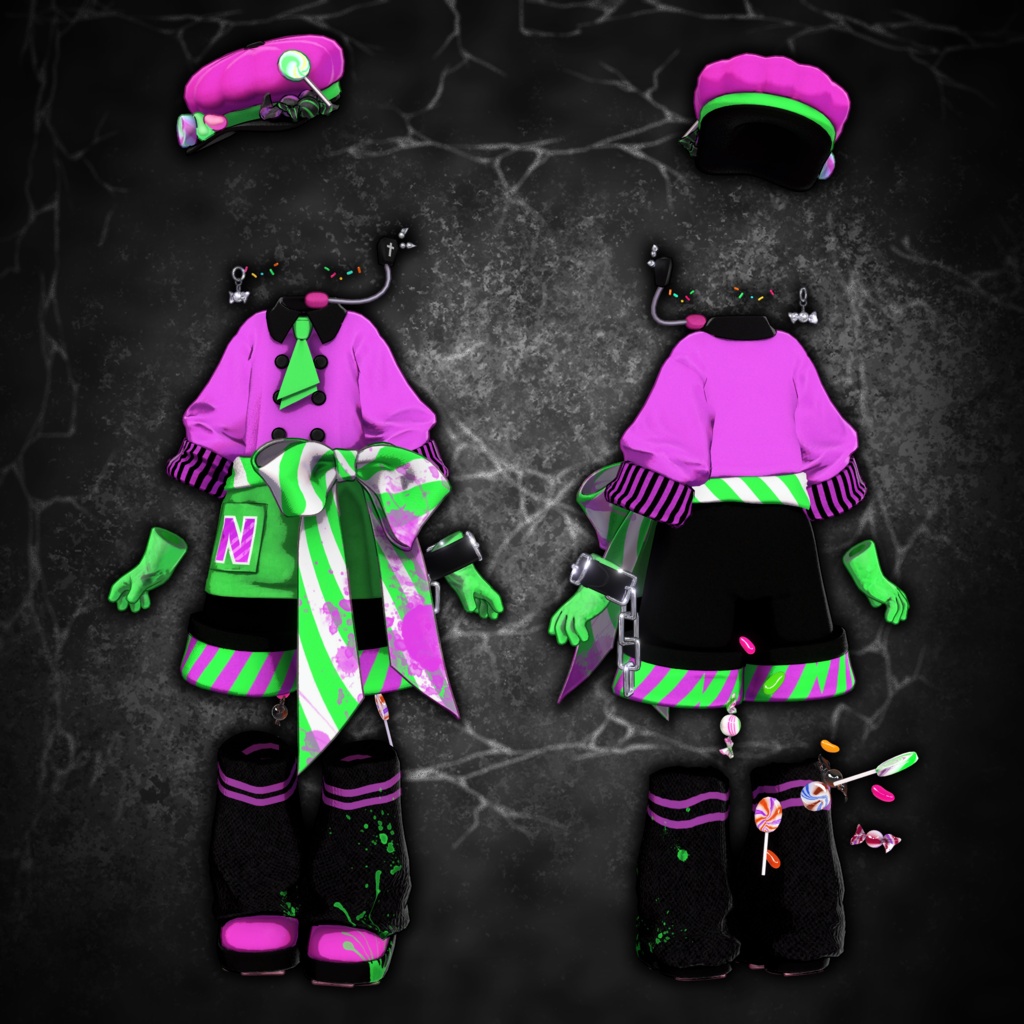 【キプフェル対応衣装】🎃🍭SWEET TOXIC KITCHEN