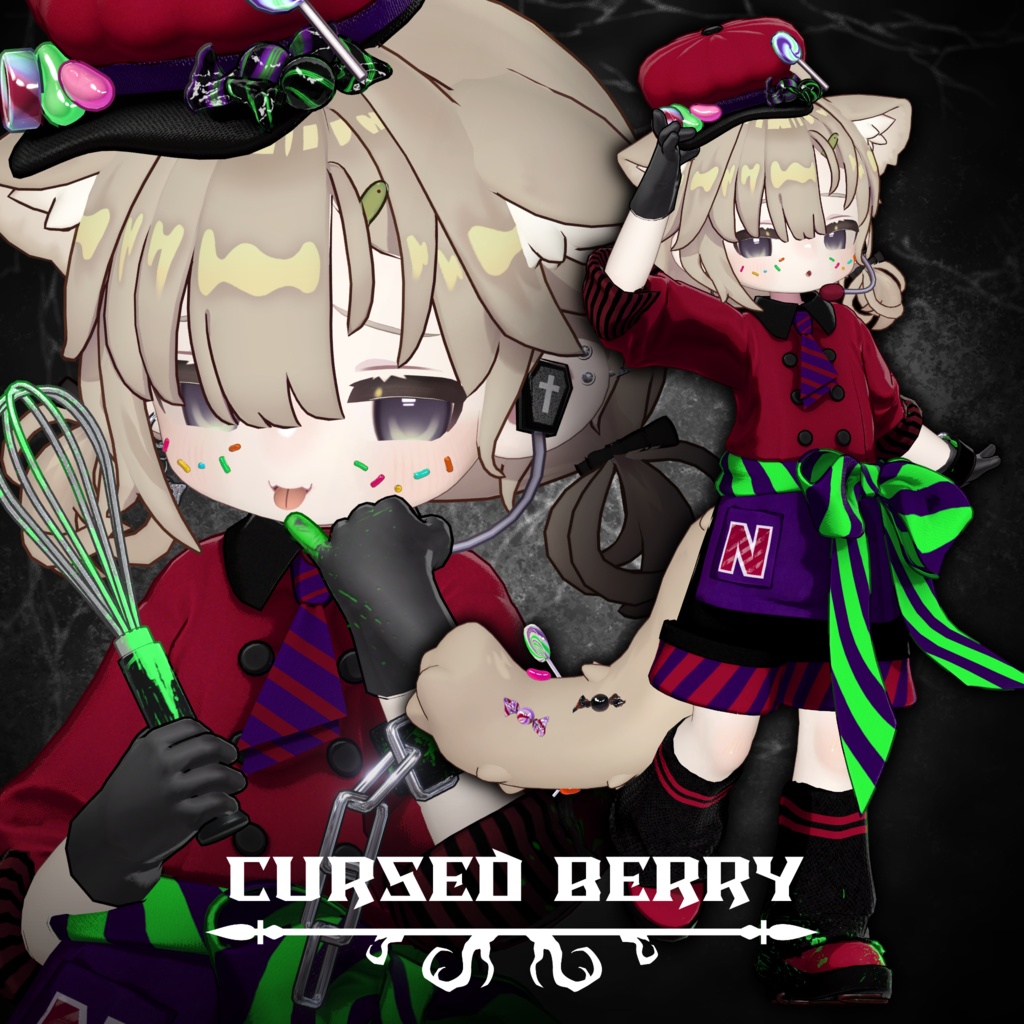 【キプフェル対応衣装】🎃🍭SWEET TOXIC KITCHEN