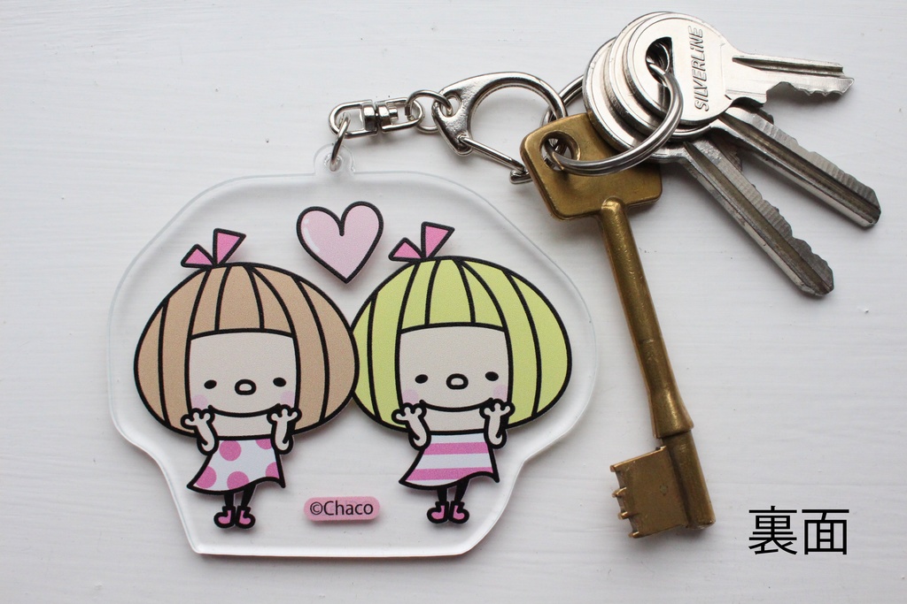 おしゃかわgirlsのキーホルダー(ハート)