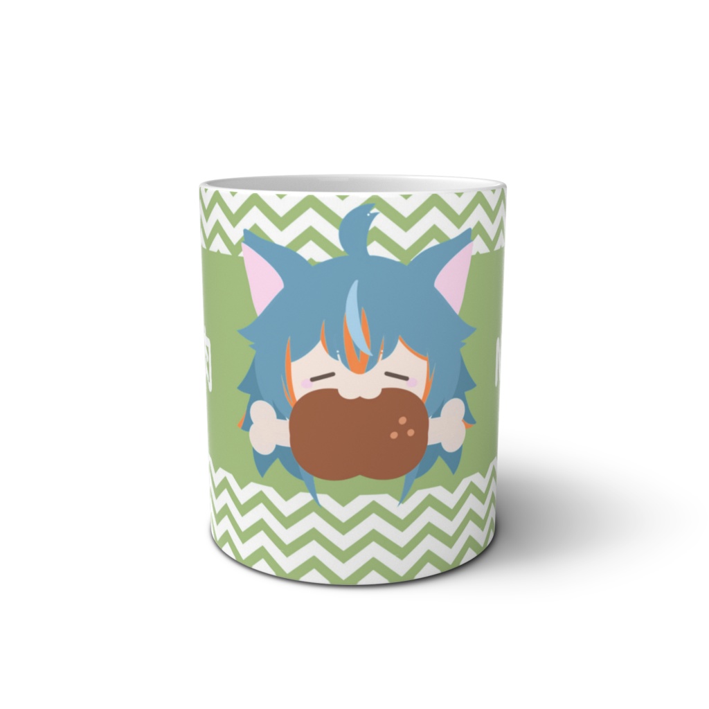 YES肉NO野菜レステマグカップ(緑)