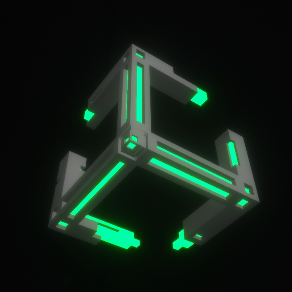 【無料】キューブっぽいオブジェクト【VRC想定】【3Dモデル】型番AO-001 #10