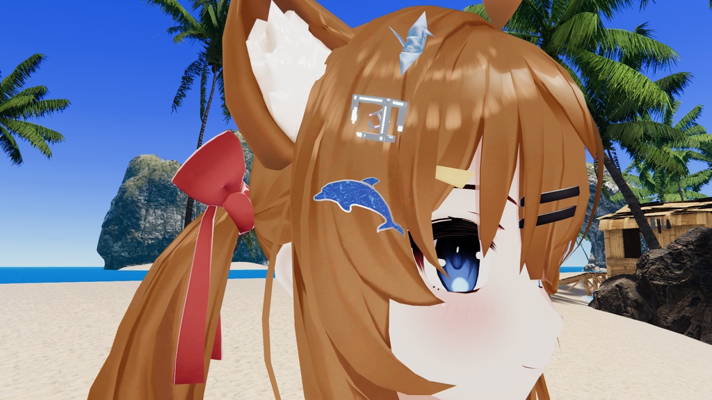 【無料】いるかモチーフのアクセサリー【VRC想定】【3Dモデル】型番AP-002 #26