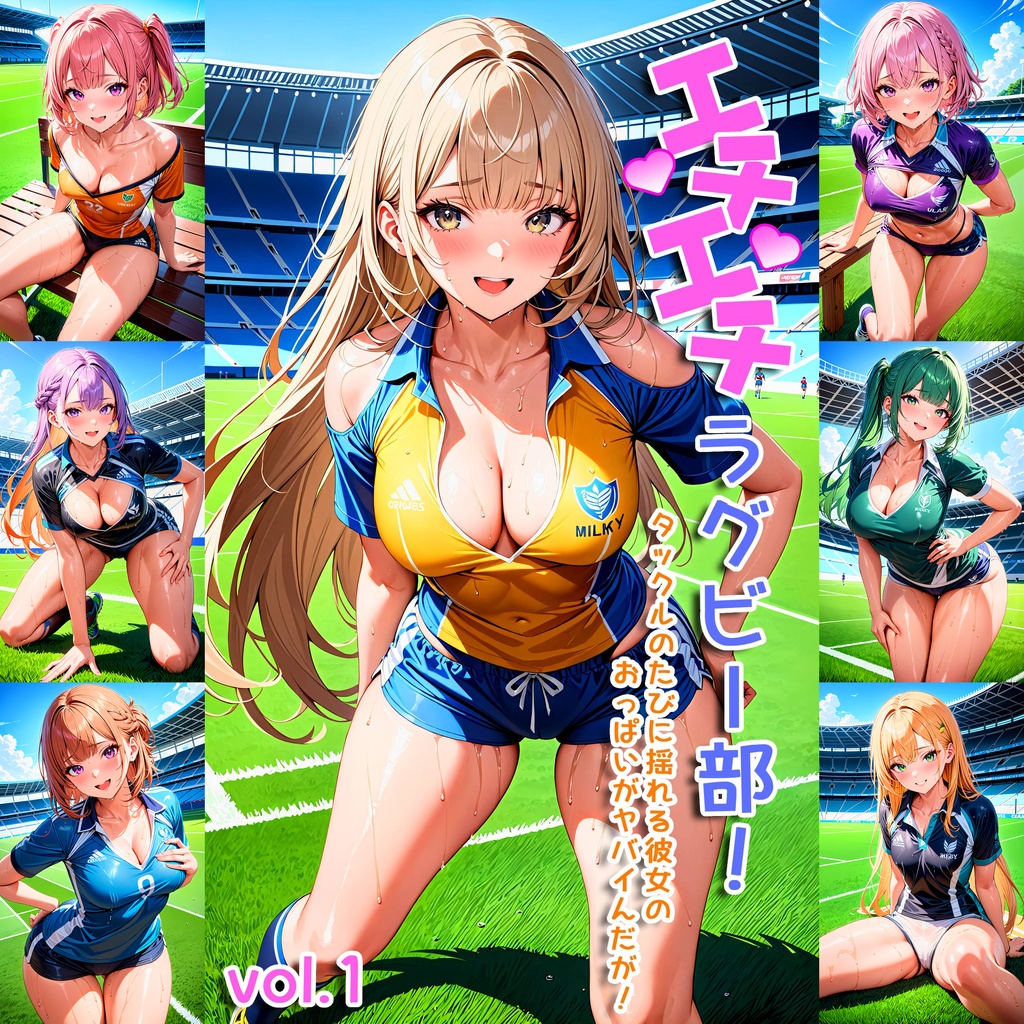 エチエチラグビー部-タックルのたびに揺れる彼女のおっぱいがヤバイんだが！- - BETA - BOOTH