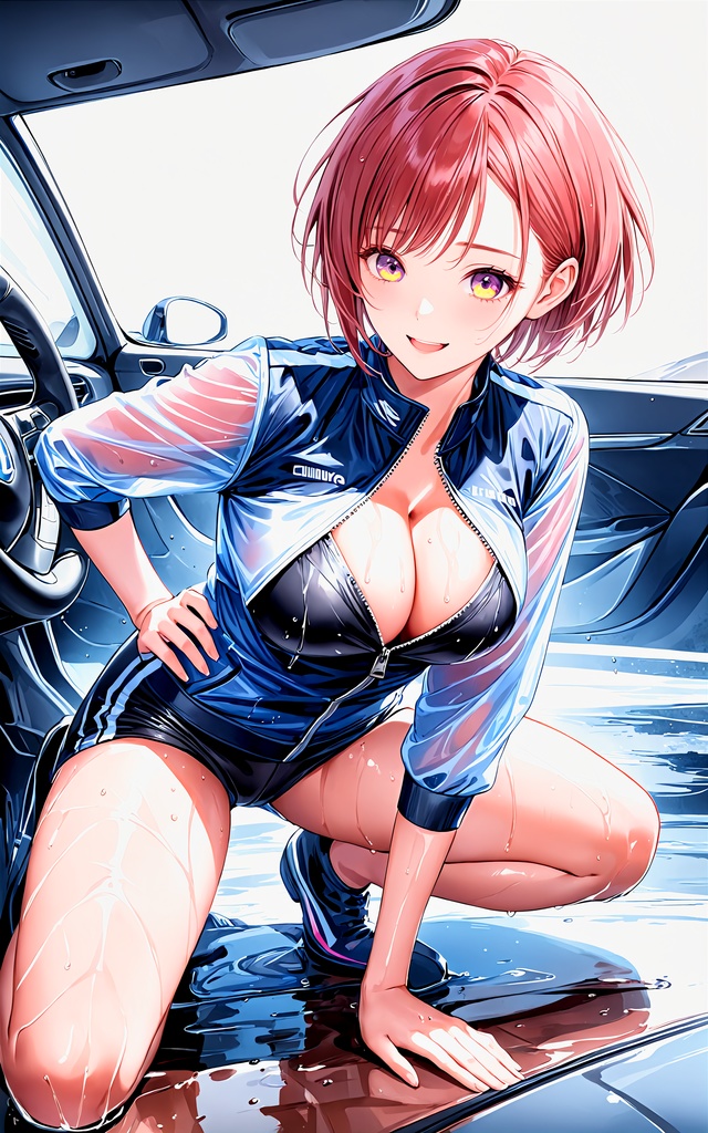 エチエチカーレース部 レース後の汗だく女子と禁断のエチエチドリフト! vol.2