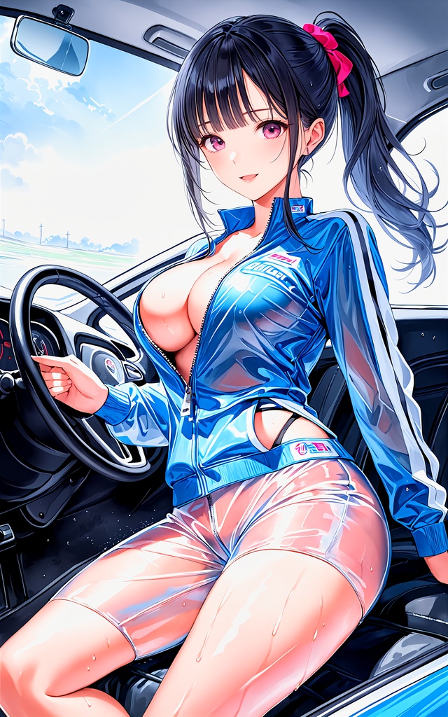 エチエチカーレース部 レース後の汗だく女子と禁断のエチエチドリフト! vol.2