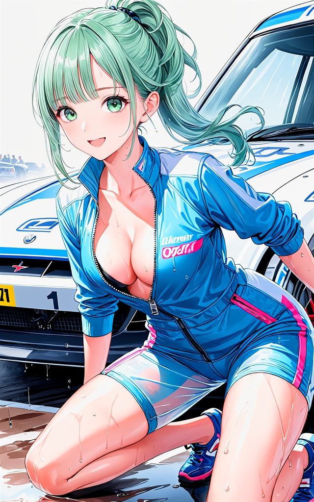 エチエチカーレース部 レース後の汗だく女子と禁断のエチエチドリフト! vol.2