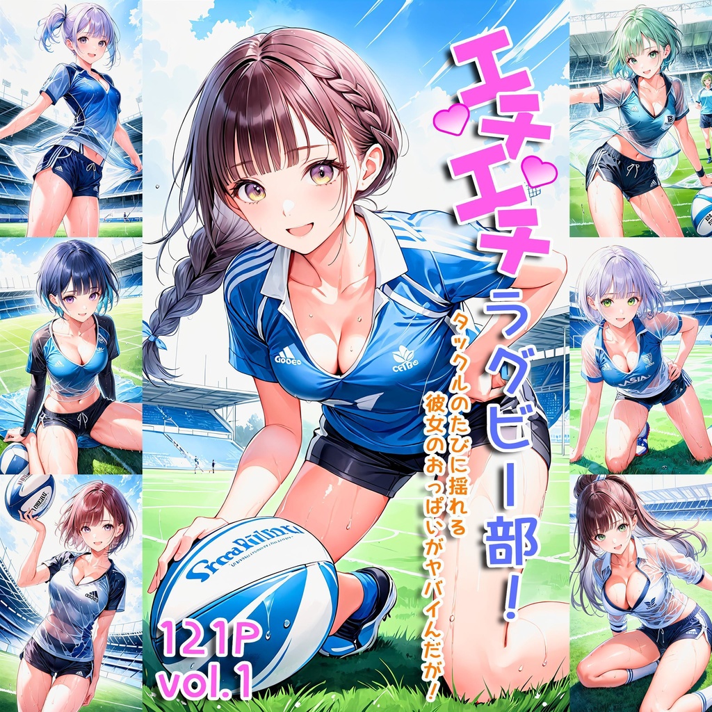 エチエチラグビー部 タックルのたびに揺れる彼女のおっぱいがヤバイんだが！ vol.2