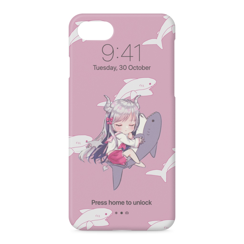 悪魔ちゃんスマホケース🦈🤍