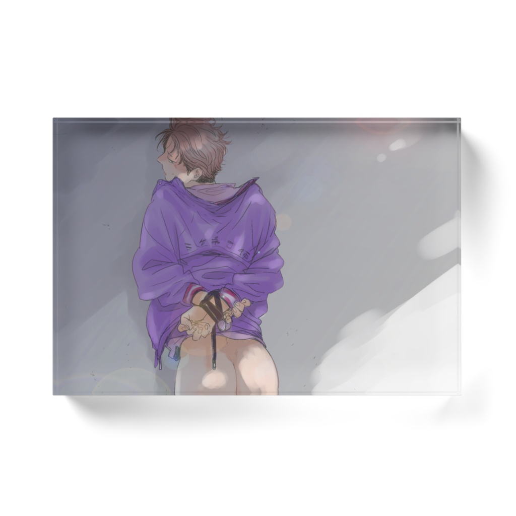 みだ猫アクリルブロック