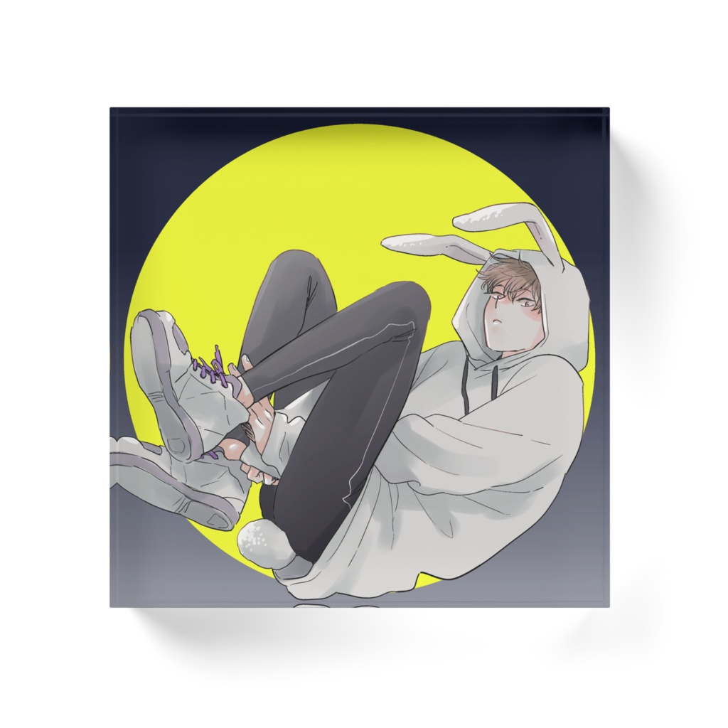 みだ猫アクリルブロック