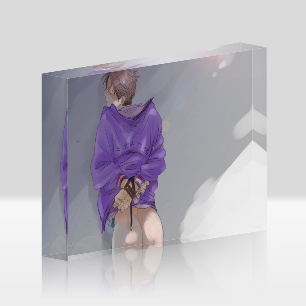 みだ猫アクリルブロック