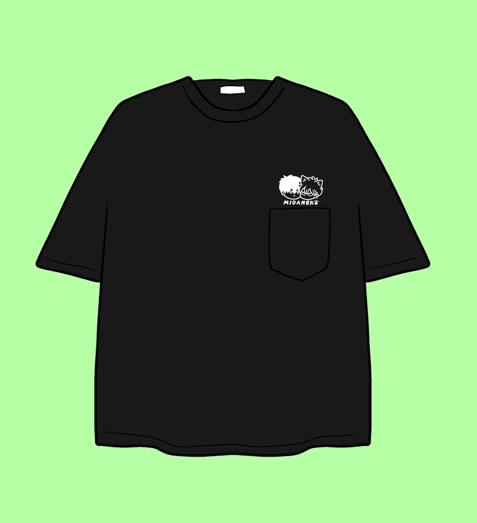 あまみけ刺繍ポケットTシャツ