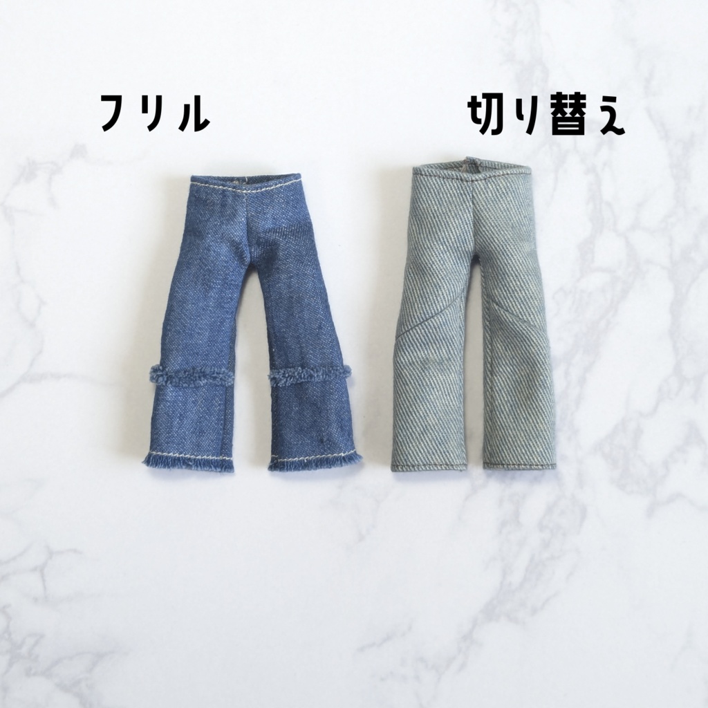 【受注】バギーパンツ(フリル&切り替え)