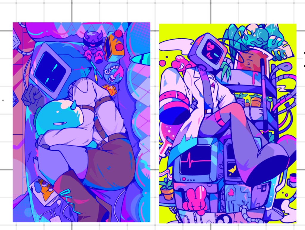 ポストカード(グリッターオーロラ)