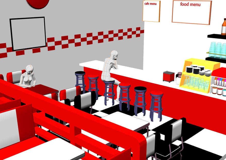 ダイナー店内