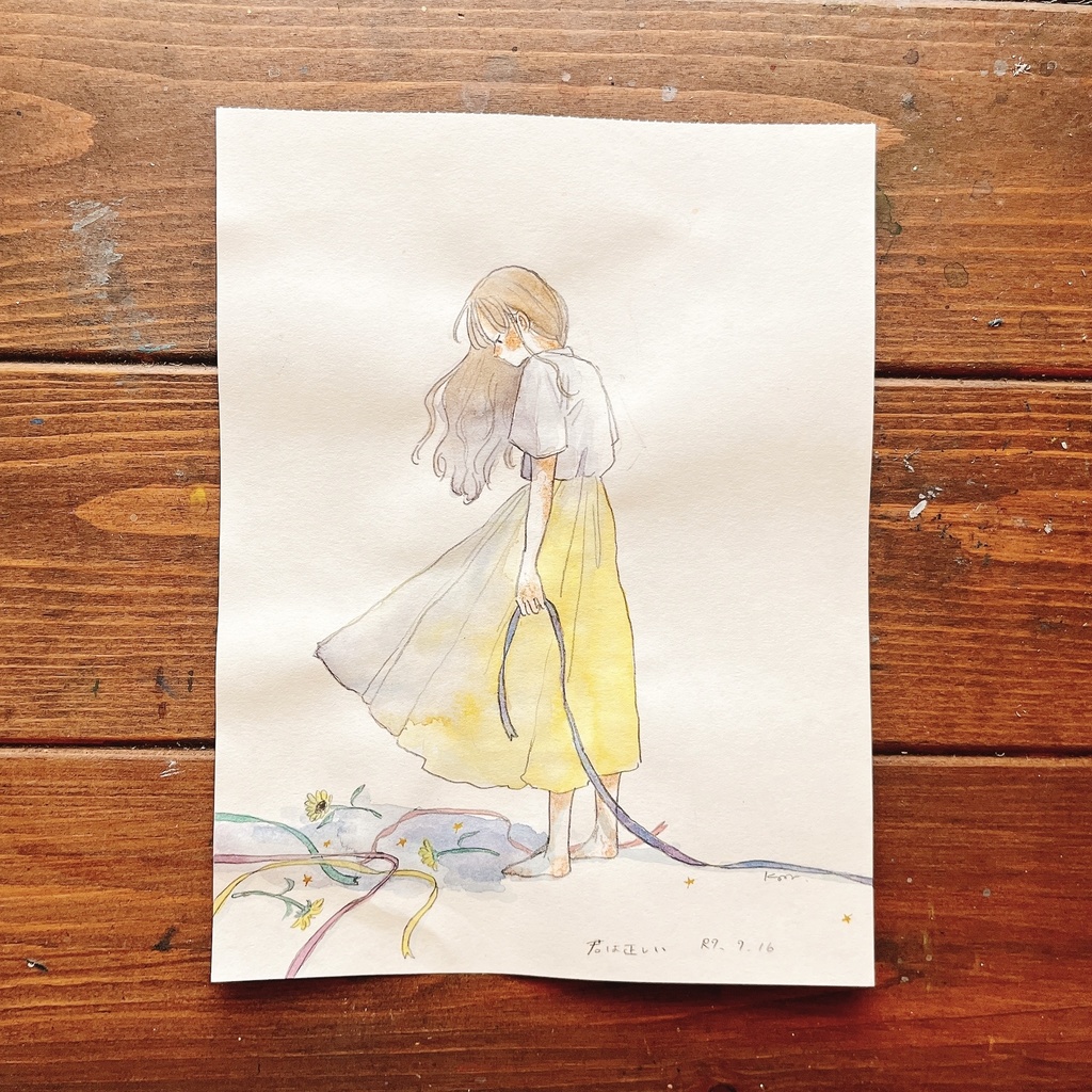 ドローイング原画「君は正しい」