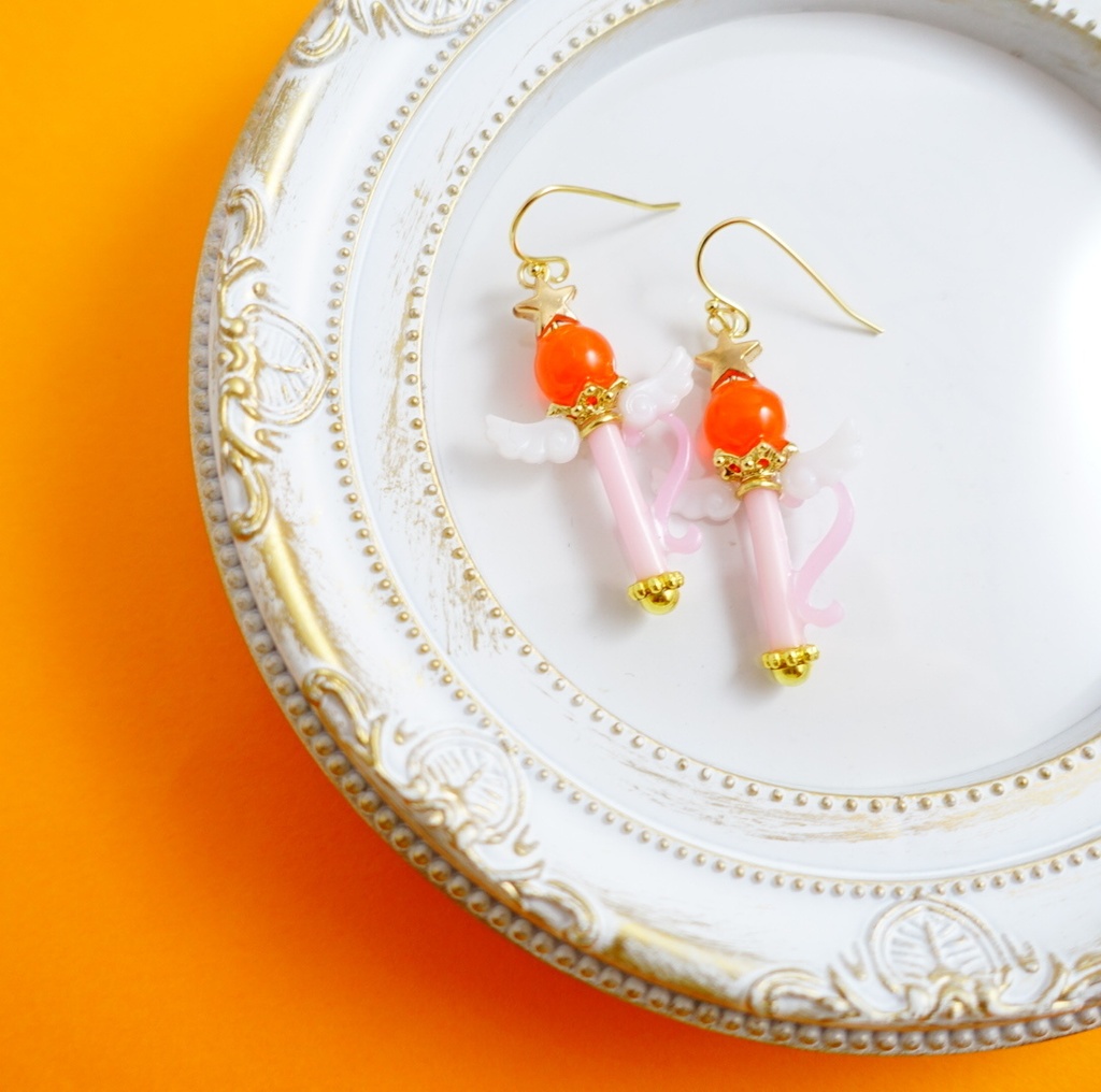 ピアス・イヤリング［Venus crystal change rod］