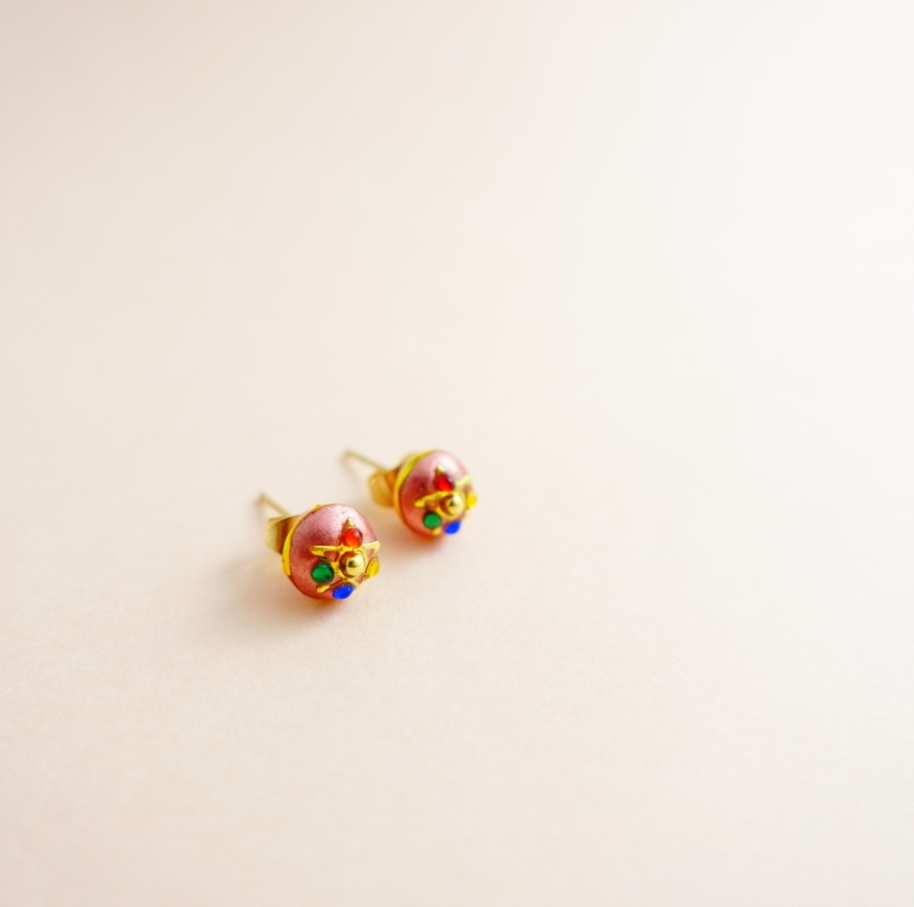 ピアス・イヤリング［Crystal star compact］