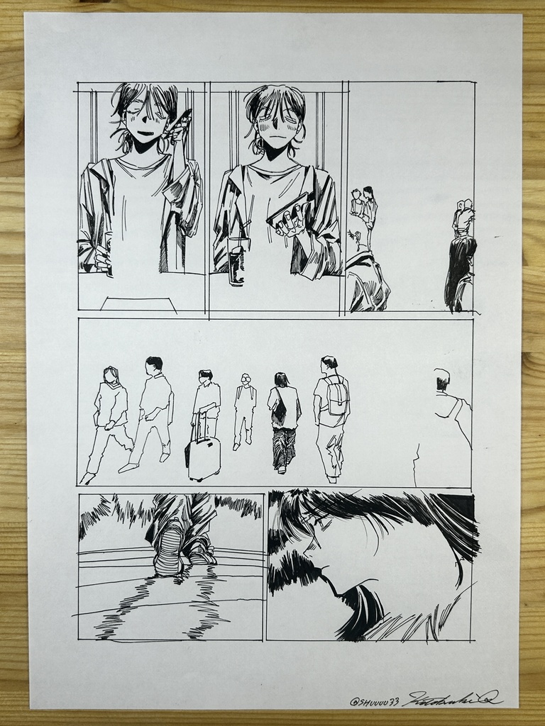 「プラスチックの怒り」20p原画