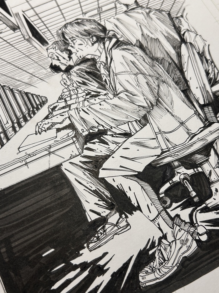 スプラッタ入門 5p 原画