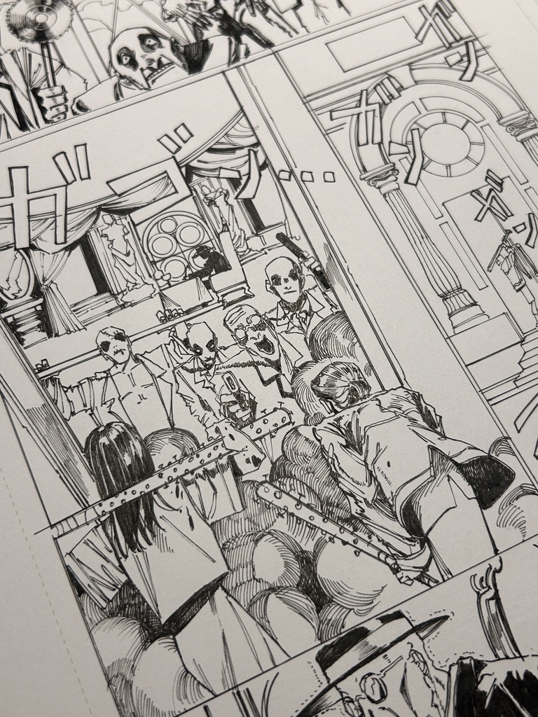 スプラッタ入門 23p 原画