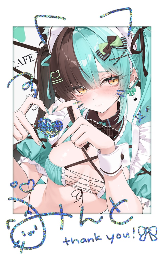 【COMITIA153】みんとちゃん箔押しチェキ風カード