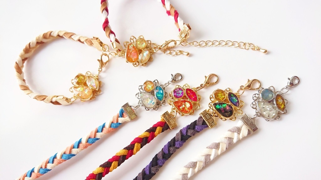 【B級品】ビジュー風モチーフブレスレット