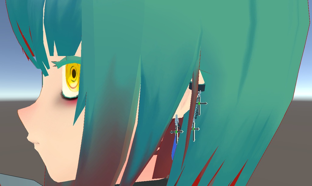 クロスデザインピアス