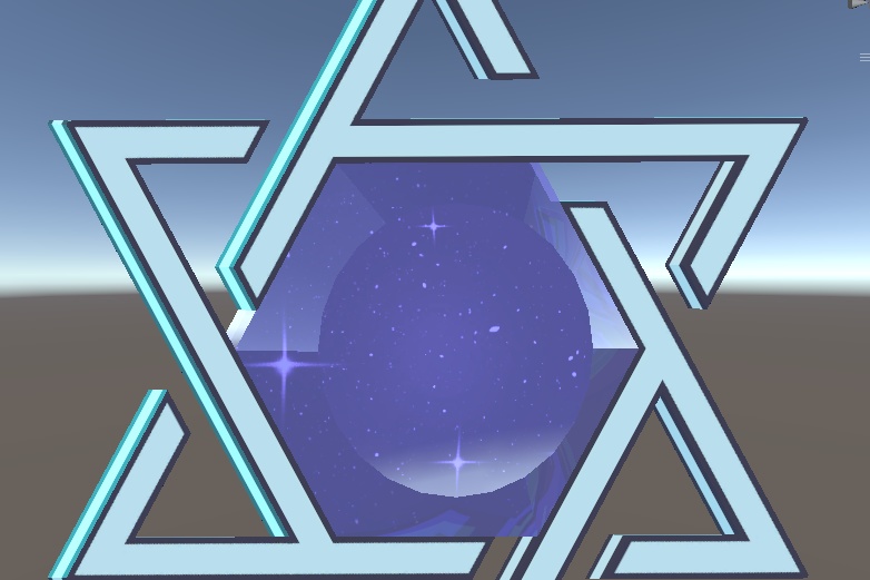 ヘキサグラムのイヤリング