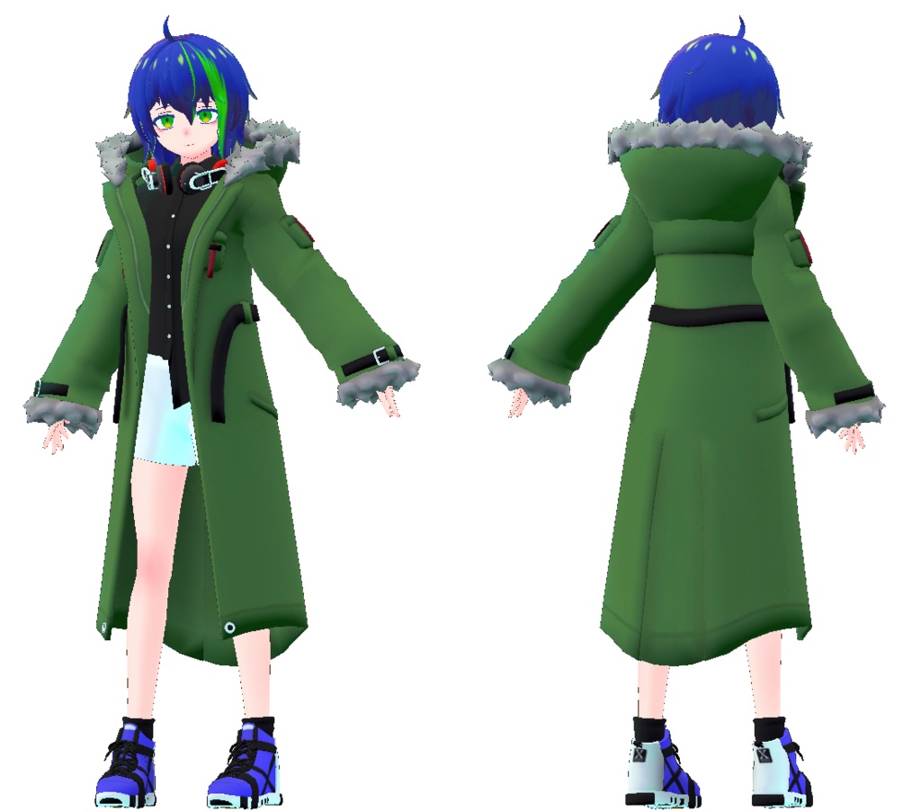 オリジナル3Dモデル『露原 琴音』